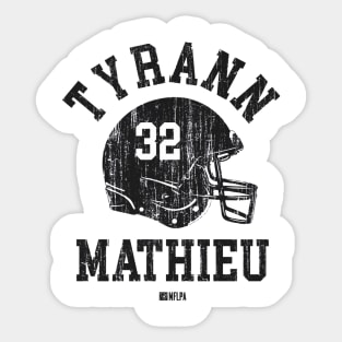 Tyrann Mathieu New Orleans Helmet Font Sticker